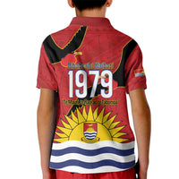 Mauri Kiribati Independence Day Kid Polo Shirt 1979 Proud National Frigatebird