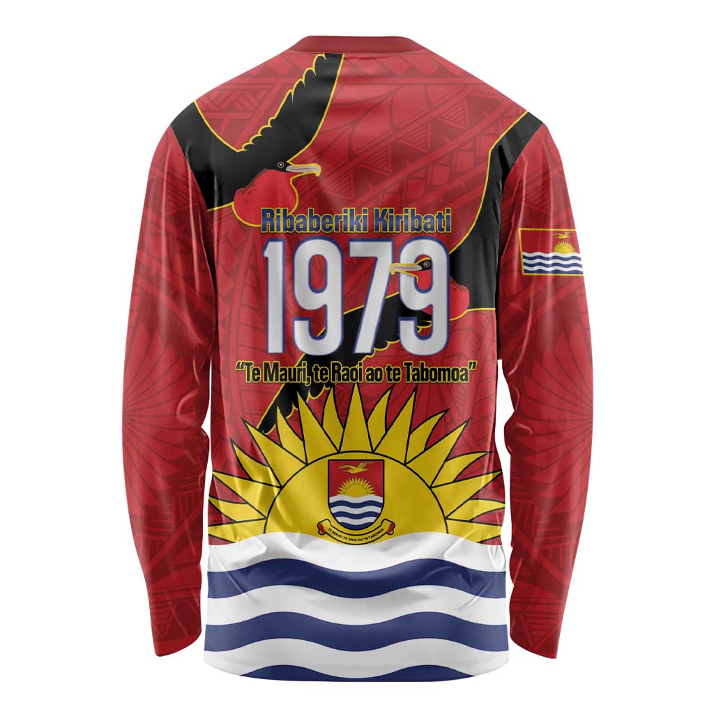 Mauri Kiribati Independence Day Long Sleeve Shirt 1979 Proud National Frigatebird