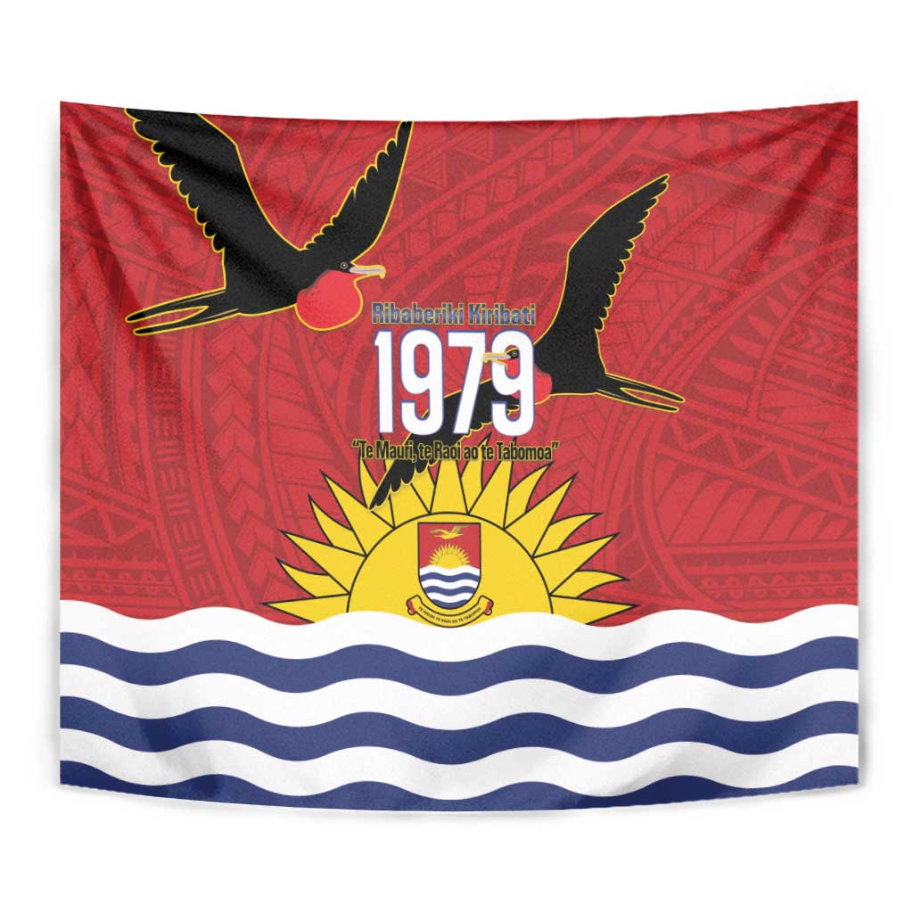 Mauri Kiribati Independence Day Tapestry 1979 Proud National Frigatebird