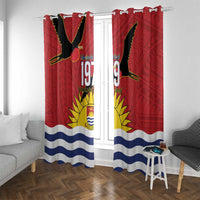 Mauri Kiribati Independence Day Window Curtain 1979 Proud National Frigatebird