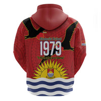 Mauri Kiribati Independence Day Zip Hoodie 1979 Proud National Frigatebird