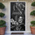 Black Hafa Adai Guam Door Cover Chamorro Latte Stone Hand With Plumeria - Polynesian Pride