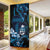 Blue Hafa Adai Guam Door Cover Chamorro Latte Stone Hand With Plumeria - Polynesian Pride
