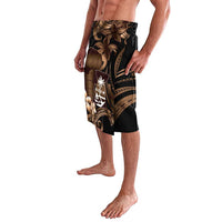 Brown Hafa Adai Guam Lavalava Chamorro Latte Stone Hand With Plumeria