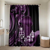 Purple Hafa Adai Guam Bathroom Set Chamorro Latte Stone Hand With Plumeria - Polynesian Pride