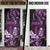 Purple Hafa Adai Guam Door Cover Chamorro Latte Stone Hand With Plumeria - Polynesian Pride