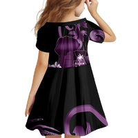 Purple Hafa Adai Guam Family Matching Summer Maxi Dress and Hawaiian Shirt Chamorro Latte Stone Hand With Plumeria