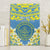 Palau Constitution Day Canvas Wall Art Belau Seal With Frangipani Polynesian Pattern - Blue