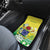 Cook Islands Independence Day Car Mats Kuki Airani Tiare Maori Polynesian Pattern - Green