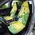 Cook Islands Independence Day Car Seat Cover Kuki Airani Tiare Maori Polynesian Pattern - Green