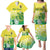 Cook Islands Independence Day Family Matching Puletasi and Hawaiian Shirt Kuki Airani Tiare Maori Polynesian Pattern - Green