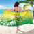 Cook Islands Independence Day Sarong Kuki Airani Tiare Maori Polynesian Pattern - Green