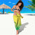 Cook Islands Independence Day Sarong Kuki Airani Tiare Maori Polynesian Pattern - Green