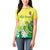 Cook Islands Independence Day Women Polo Shirt Kuki Airani Tiare Maori Polynesian Pattern - Green