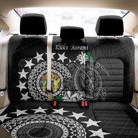 Cook Islands Independence Day Back Car Seat Cover Kuki Airani Tiare Maori Polynesian Pattern - Black