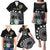 Cook Islands Independence Day Family Matching Puletasi and Hawaiian Shirt Kuki Airani Tiare Maori Polynesian Pattern - Black