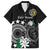 Cook Islands Independence Day Hawaiian Shirt Kuki Airani Tiare Maori Polynesian Pattern - Black