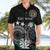 Cook Islands Independence Day Hawaiian Shirt Kuki Airani Tiare Maori Polynesian Pattern - Black