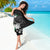 Cook Islands Independence Day Sarong Kuki Airani Tiare Maori Polynesian Pattern - Black