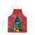 New Zealand Christmas In July Apron Kowhai Tui Bird With Pohutukawa - Red - Polynesian Pride