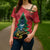 New Zealand Christmas In July Cross Shoulder Shirt Kowhai Tui Bird With Pohutukawa - Red - Polynesian Pride