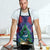 New Zealand Christmas In July Apron Kowhai Tui Bird With Pohutukawa - Blue - Polynesian Pride