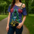 New Zealand Christmas In July Cross Shoulder Shirt Kowhai Tui Bird With Pohutukawa - Blue - Polynesian Pride