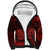 Polynesian Pride Aries Zodiac Sherpa Hoodie Astrological Sign Tribal Plumeria Red Galaxy LT14 Unisex Red - Polynesian Pride