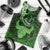 Polynesian Pride Taurus Zodiac Men Tank Top Astrological Sign Tribal Plumeria Green Galaxy LT14 Green - Polynesian Pride