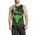 Polynesian Pride Taurus Zodiac Men Tank Top Astrological Sign Tribal Plumeria Green Galaxy LT14 - Polynesian Pride