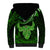 Polynesian Pride Taurus Zodiac Sherpa Hoodie Astrological Sign Tribal Plumeria Green Galaxy LT14 - Polynesian Pride