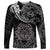 Polynesian Pride Cancer Zodiac Long Sleeve Shirt Astrological Sign Tribal Plumeria Grey Galaxy LT14 Unisex Grey - Polynesian Pride