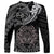 Polynesian Pride Cancer Zodiac Long Sleeve Shirt Astrological Sign Tribal Plumeria Grey Galaxy LT14 - Polynesian Pride