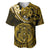 Polynesian Pride Leo Zodiac Baseball Jersey Astrological Sign Tribal Plumeria Gold Galaxy LT14 Gold - Polynesian Pride