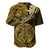 Polynesian Pride Leo Zodiac Baseball Jersey Astrological Sign Tribal Plumeria Gold Galaxy LT14 - Polynesian Pride