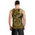 Polynesian Pride Leo Zodiac Men Tank Top Astrological Sign Tribal Plumeria Gold Galaxy LT14 - Polynesian Pride