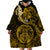 Polynesian Pride Leo Zodiac Wearable Blanket Hoodie Astrological Sign Tribal Plumeria Gold Galaxy LT14 - Polynesian Pride