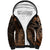 Polynesian Pride Virgo Zodiac Sherpa Hoodie Astrological Sign Tribal Plumeria Brown Galaxy LT14 Unisex Brown - Polynesian Pride