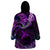 Polynesian Pride Sagittarius Zodiac Wearable Blanket Hoodie Astrological Sign Tribal Plumeria Purple Galaxy LT14 - Polynesian Pride