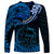 Polynesian Pride Aquarius Zodiac Long Sleeve Shirt Astrological Sign Tribal Plumeria Blue Galaxy LT14 - Polynesian Pride