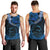 Polynesian Pride Aquarius Zodiac Men Tank Top Astrological Sign Tribal Plumeria Blue Galaxy LT14 - Polynesian Pride