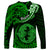 Polynesian Pride Pisces Zodiac Long Sleeve Shirt Astrological Sign Tribal Plumeria Green Galaxy LT14 - Polynesian Pride