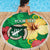 Custom Vanuatu Cricket Beach Blanket 2024 Tropical Flowers Version