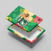Custom Vanuatu Cricket Canvas Wall Art 2024 Tropical Flowers Version LT14 - Polynesian Pride