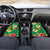 Custom Vanuatu Cricket Car Mats 2024 Tropical Flowers Version