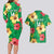 Custom Vanuatu Cricket Couples Matching Long Sleeve Bodycon Dress and Hawaiian Shirt 2024 Tropical Flowers Version