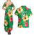 Custom Vanuatu Cricket Couples Matching Summer Maxi Dress and Hawaiian Shirt 2024 Tropical Flowers Version