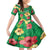 Custom Vanuatu Cricket Family Matching Long Sleeve Bodycon Dress and Hawaiian Shirt 2024 Tropical Flowers Version