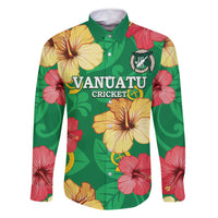 Custom Vanuatu Cricket Family Matching Off Shoulder Maxi Dress and Hawaiian Shirt 2024 Tropical Flowers Version