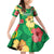 Custom Vanuatu Cricket Family Matching Off Shoulder Short Dress and Hawaiian Shirt 2024 Tropical Flowers Version